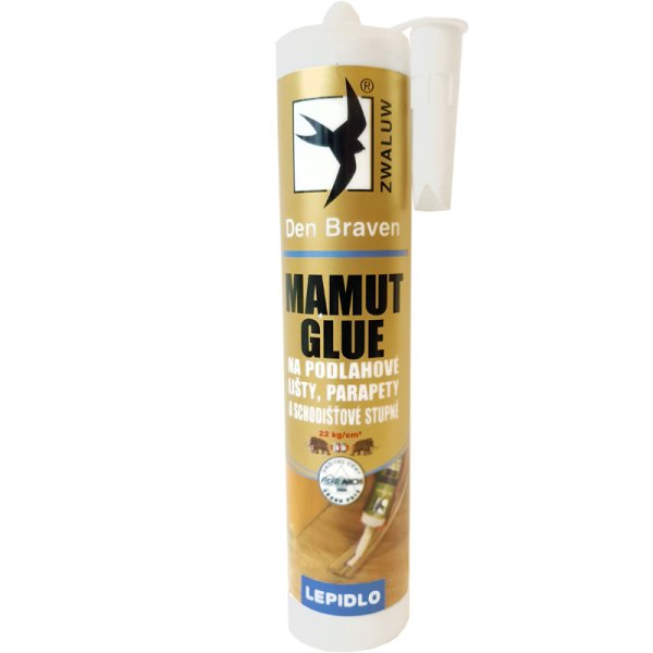 Montážní lepidlo na podlahové soklové lišty - Den Braven Mamut Glue 290 ml